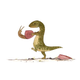 Illustration for article titled Dinosaurs face new challenges in these beautiful watercolors